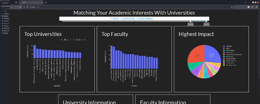 University Matching Web App